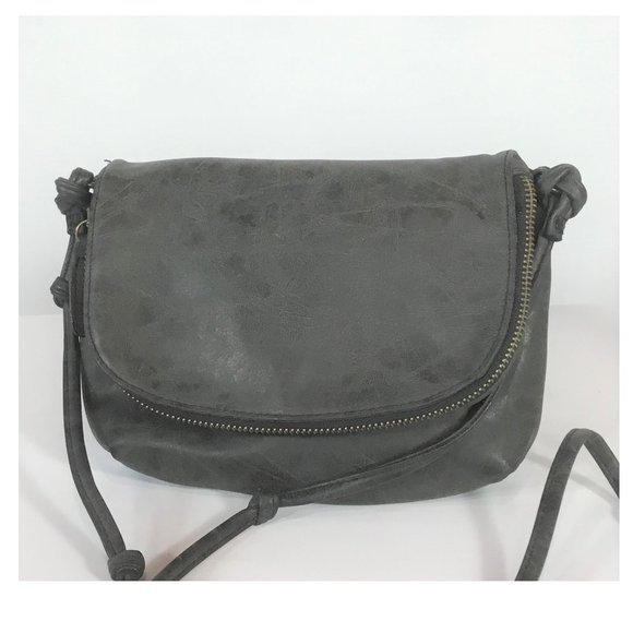 Grey PV Shoulder Bag - Picture 1 of 2